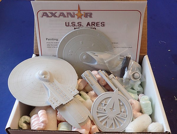 Kit Review: Starcraft's 1/1000 scale USS Aries, 2/16/16